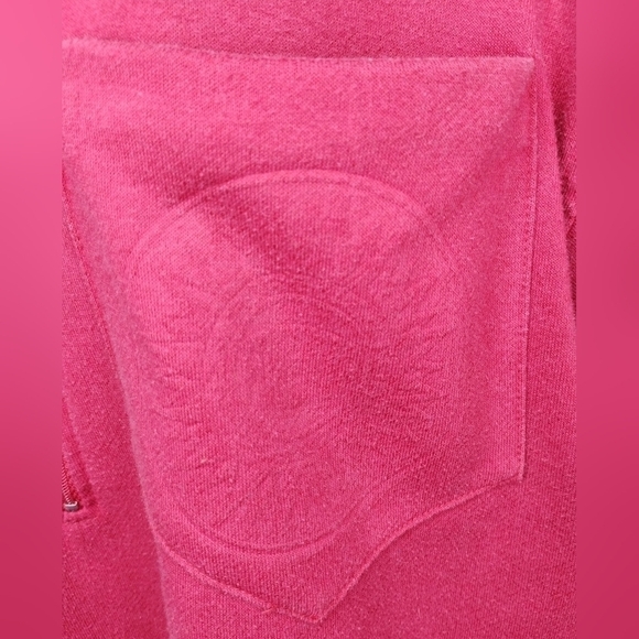 Vintage 80s Forenza Women's Medium Sweatshirt 1/2 Zip Padded Shoulders Red - Picture 4 of 9